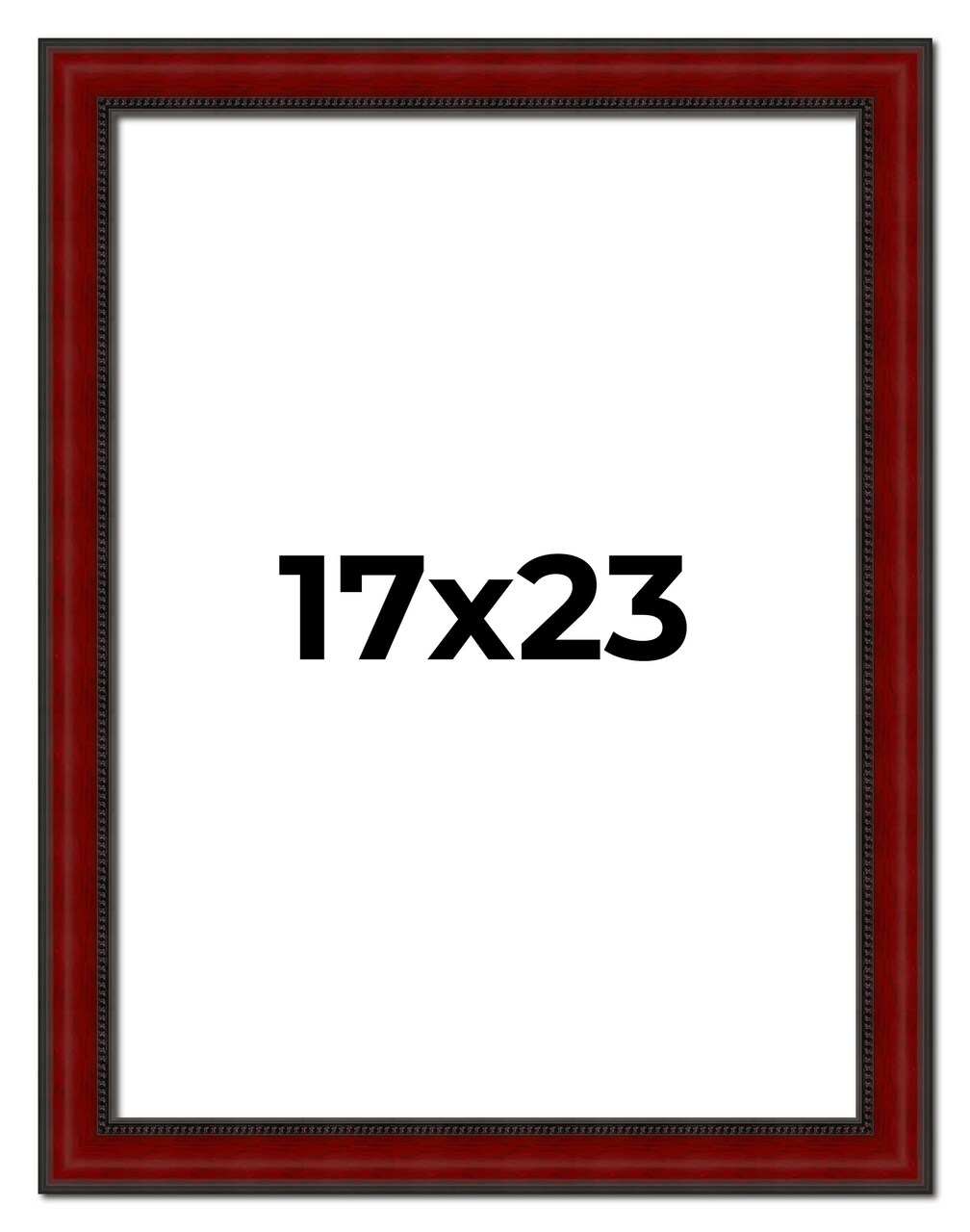 17x23 Weathered Picture Frame with UV-Resistant Acrylic & Acid Free Backing, Available in 5 Finishes - Black, Gold, Red, White, Natural